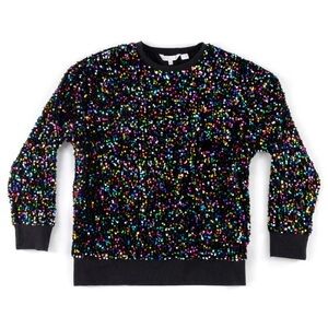 Shiraleah Multicolor Sequin Sweatshirt